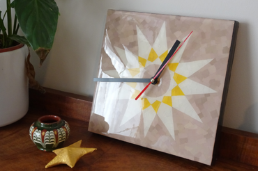White Star Collage Clock
